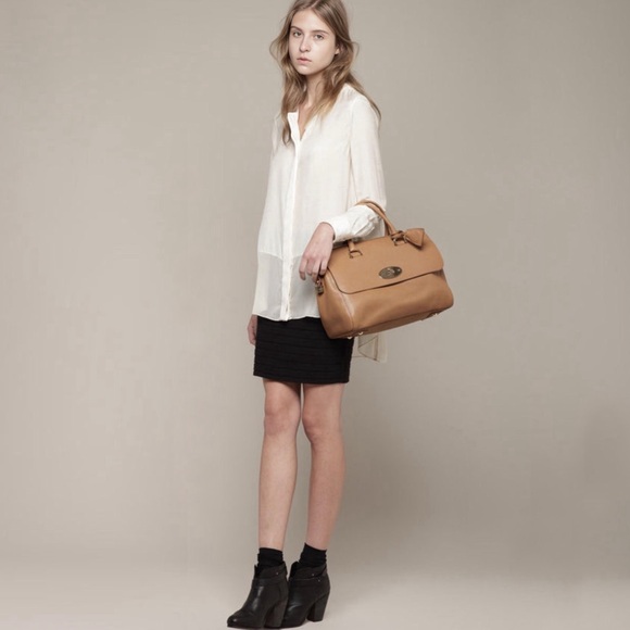 Mulberry Del Rey Deer Brown Glossy Goat Leather Satchel Limited Edition - Picture 4 of 10